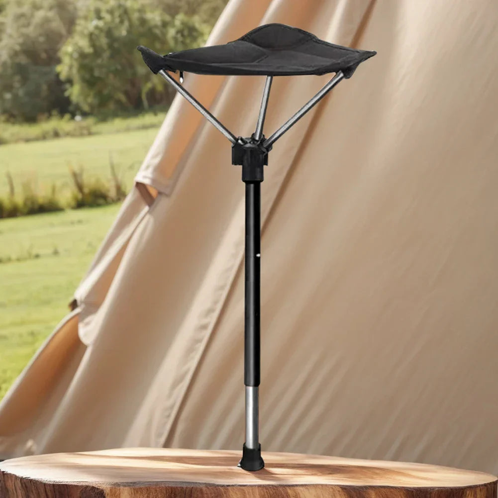 BowLift | Adjustable Aluminum Alloy Folding Camping Stool 125kg Load Bearing for Hiking Travel