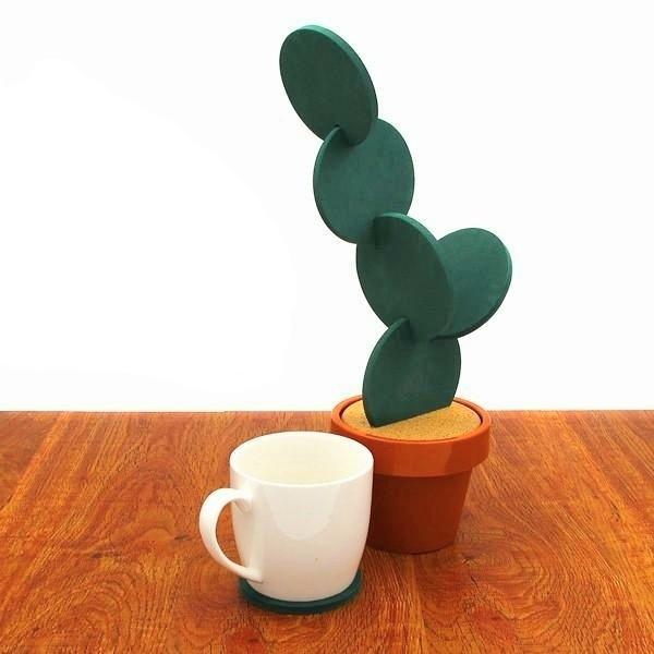 Potted Cactus Coasters | Kalsten