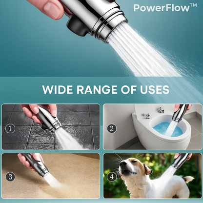 Skanto | PowerFlow™ High Pressure Shower Head | Powerful Shower Head for Maximum Water Pressure