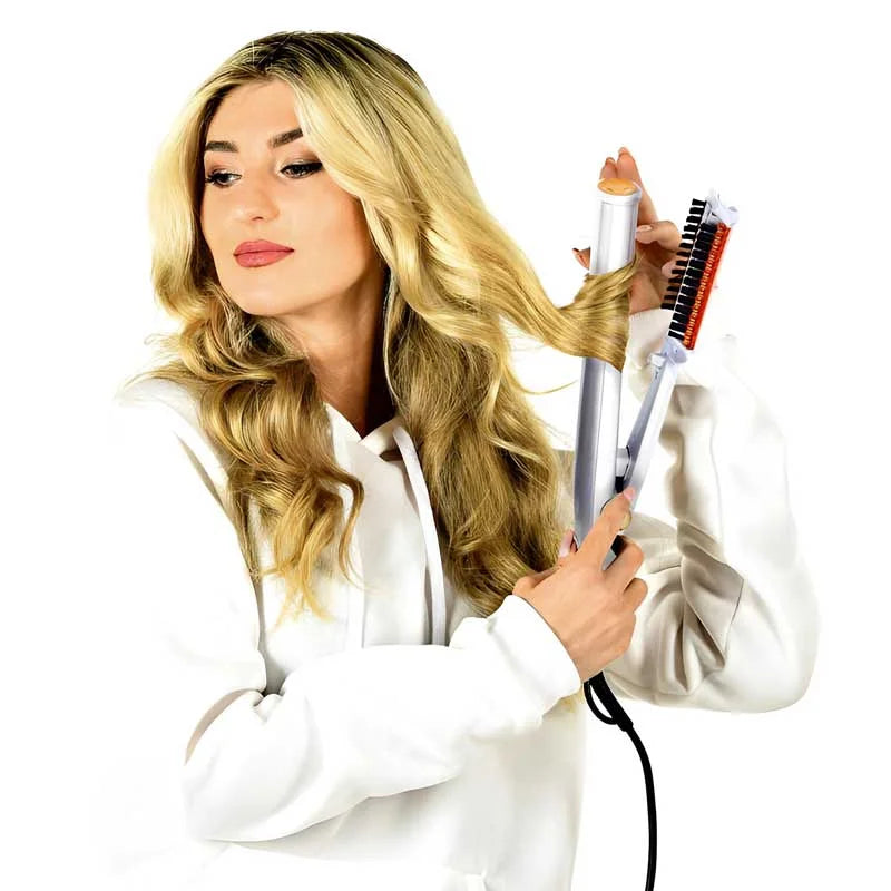 Kalsten | Professional 2 in 1 Rotating Iron Hair Brush
