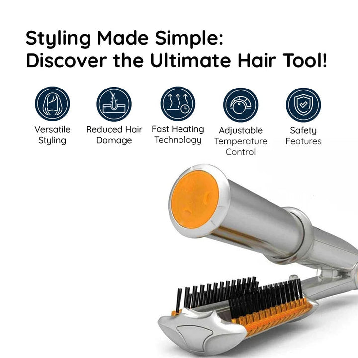 Kalsten | Professional 2 in 1 Rotating Iron Hair Brush
