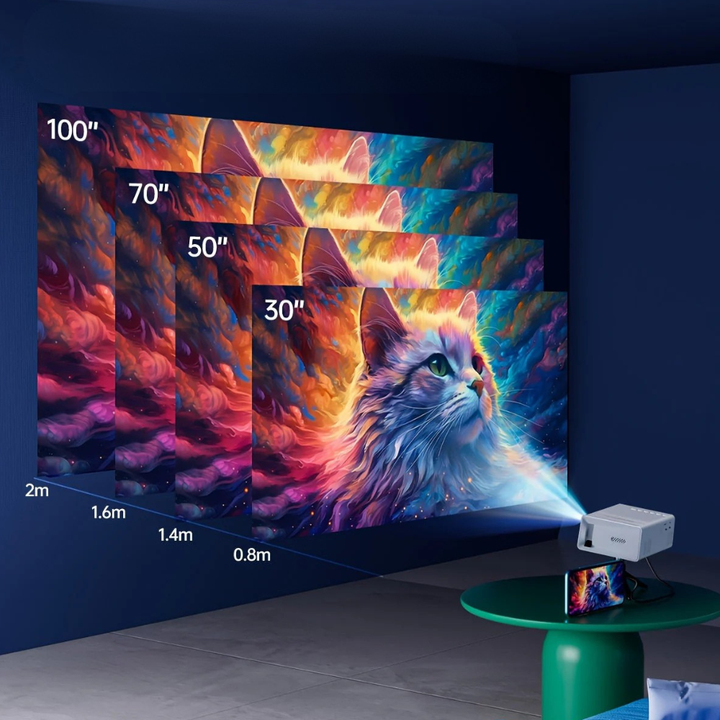 Kalsten | Projector Portable Mini HD LED Home Theater Outdoor 3000 Lumen