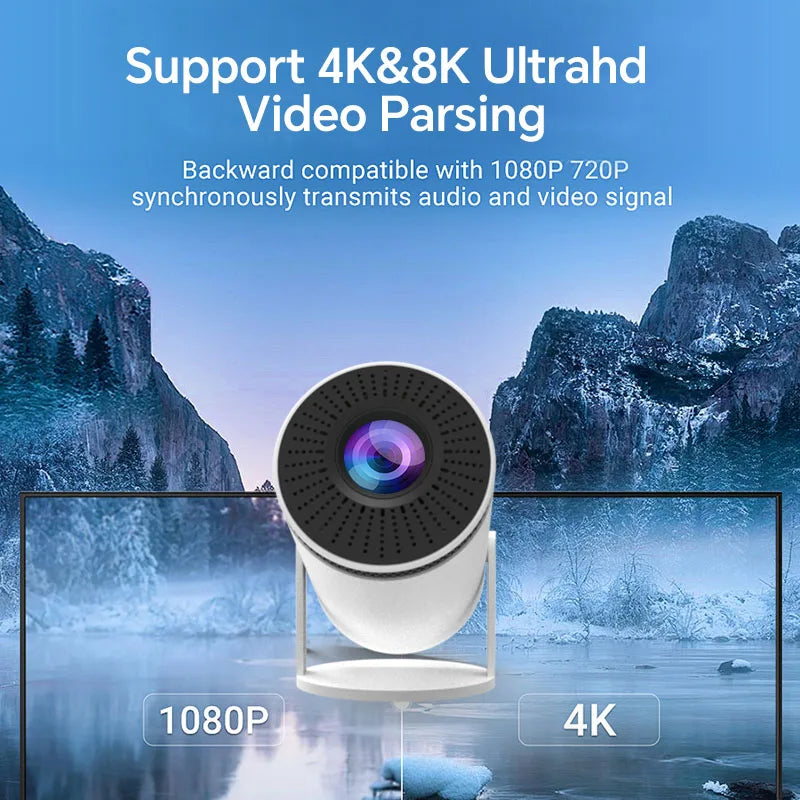 VisionCast 130X – Portable Mini Projector with Android 12 and 130 Inch Projection | Kalsten