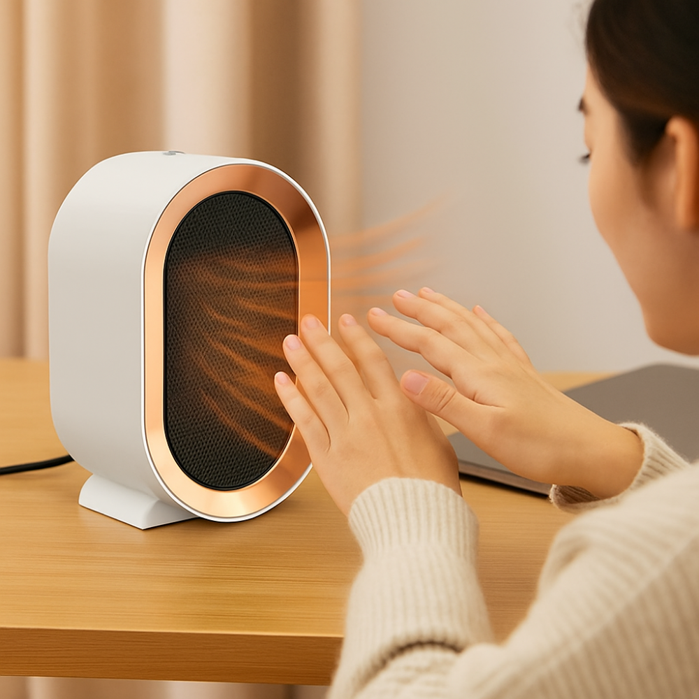Kalsten | Portable Electric Heater Energy Efficient with Fast Heating - Compact, Quiet, Ideal for Home and Office