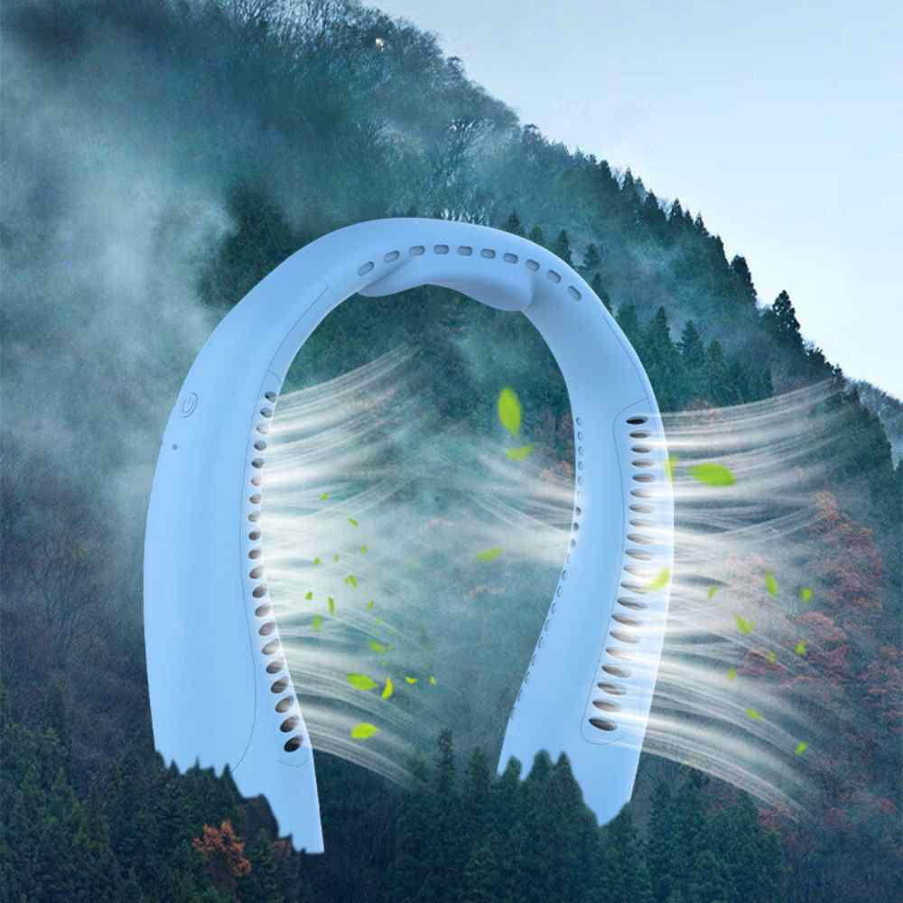 Bladeless Portable Neck Fan with 3 Speed Silent Cooling 4000 mAh Rechargeable | Kalsten