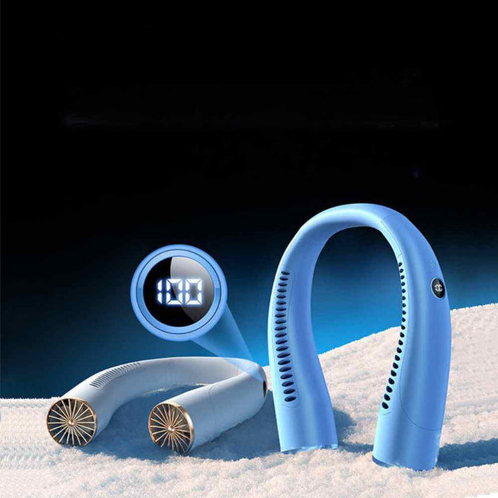 Bladeless Portable Neck Fan with 3 Speed Silent Cooling 4000 mAh Rechargeable | Kalsten