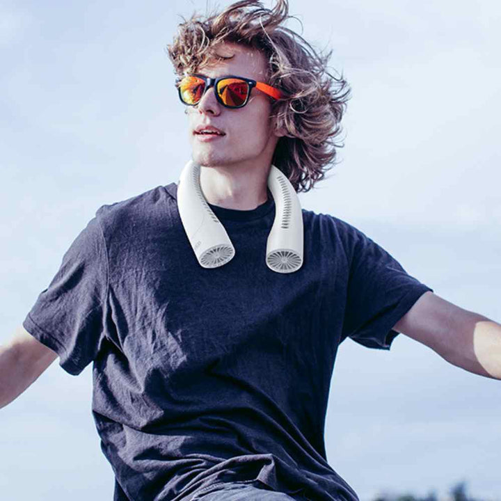 Bladeless Portable Neck Fan with 3 Speed Silent Cooling 4000 mAh Rechargeable | Kalsten