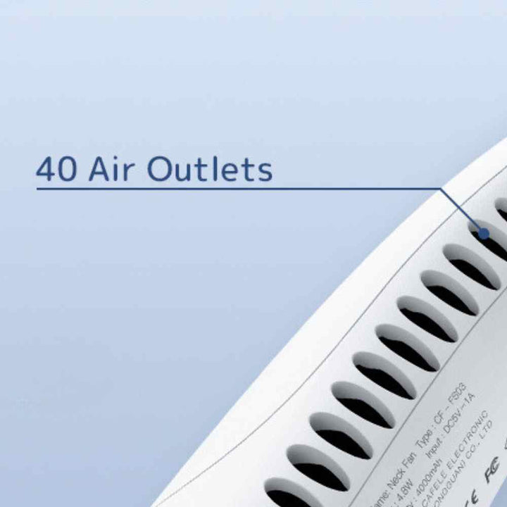 Bladeless Portable Neck Fan with 3 Speed Silent Cooling 4000 mAh Rechargeable | Kalsten