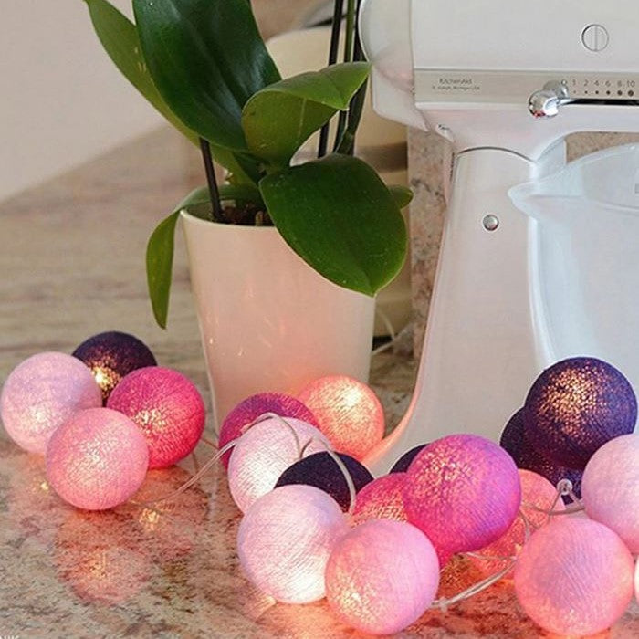 Cheerful Cotton Light Ball Garland - LumiBall | Kalsten