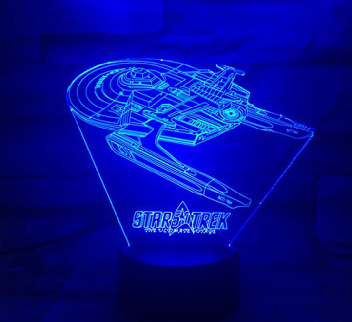 Star Trek 3D optical illusion lamp | Kalsten