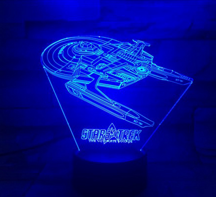Star Trek 3D optical illusion lamp | Kalsten