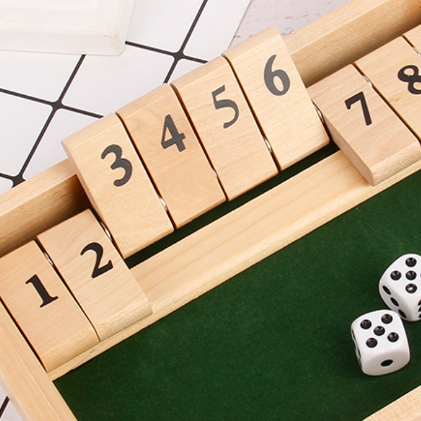 Shut The Box Game - Fun Table Math Game for Adults and Kids | Kalsten