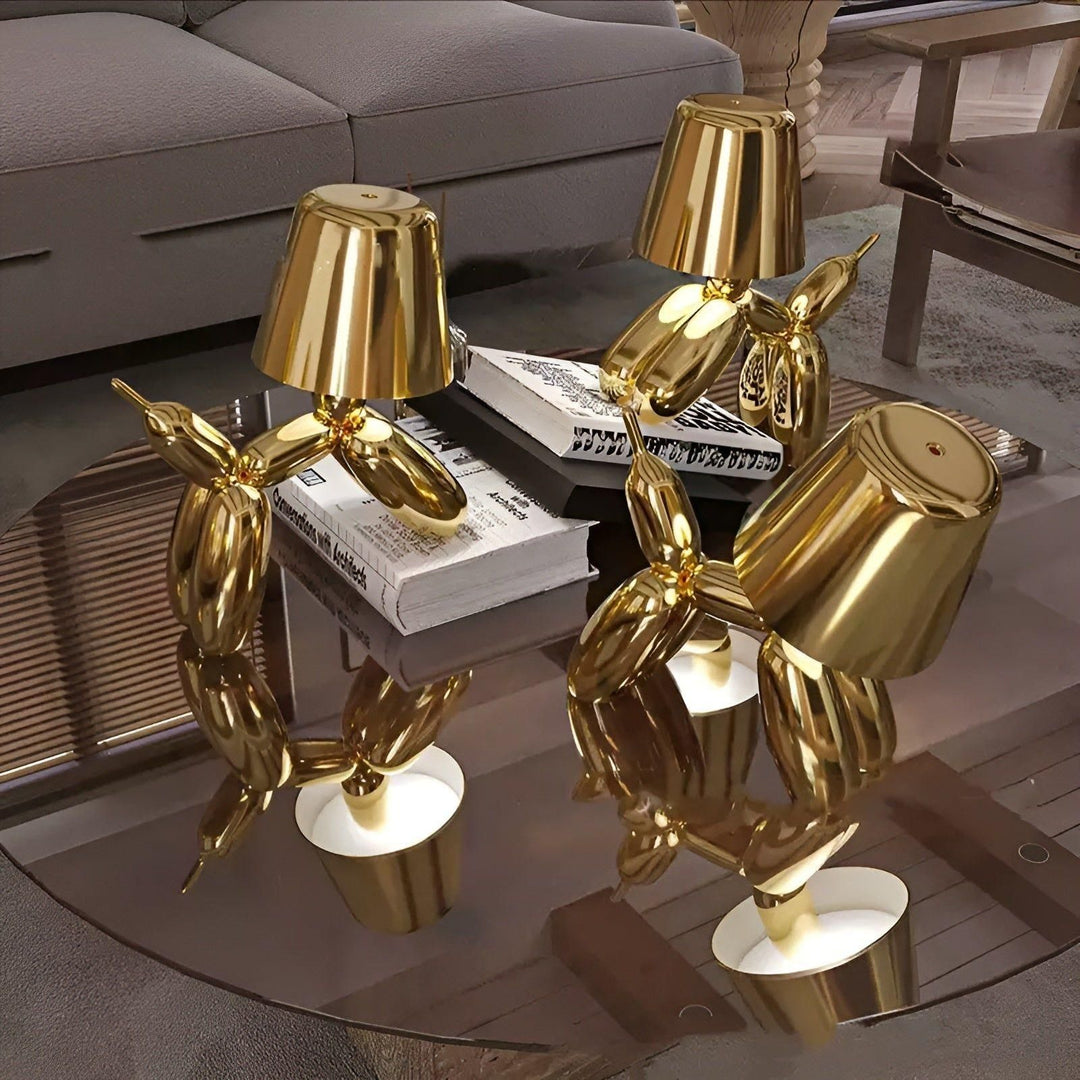 Pawsitive Glow: Creative Electroplated Dog Lamp for the Trendy Home or Office | Kalsten