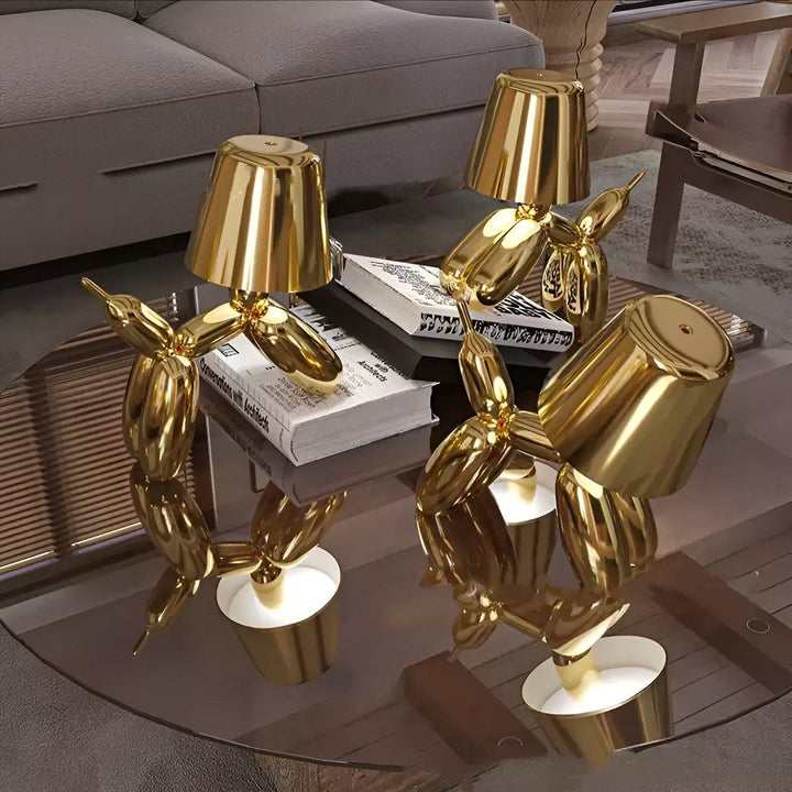 Pawsitive Glow: Creative Electroplated Dog Lamp for the Trendy Home or Office | Kalsten