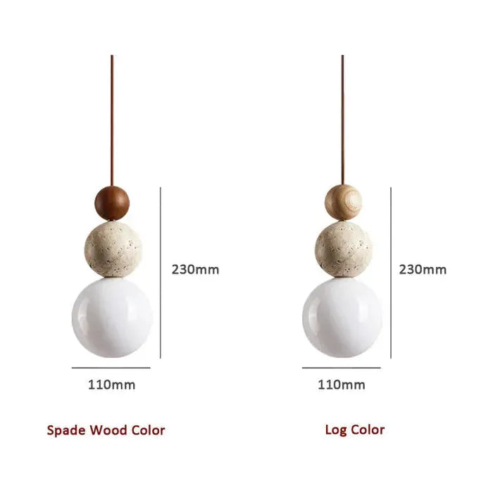 Pendant light Travertine – High-quality, warm living room lighting in a natural style | Kalsten