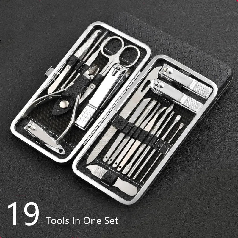 Kalsten | LuxeTools 19-Piece Professional Stainless Steel Manicure & Pedicure Set