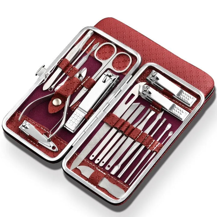 Kalsten | LuxeTools 19-Piece Professional Stainless Steel Manicure & Pedicure Set