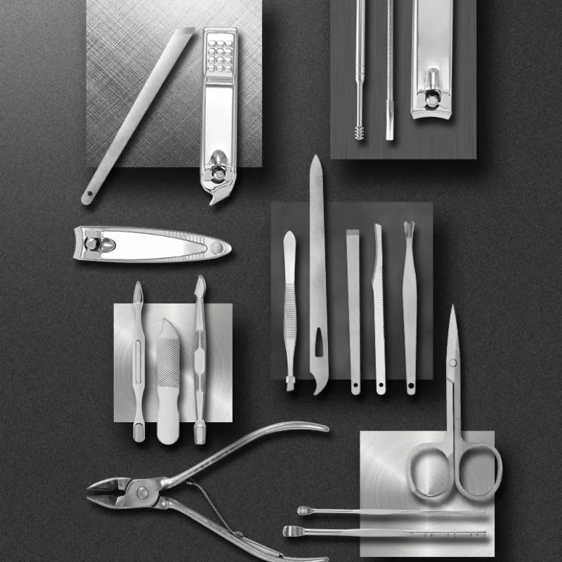 Kalsten | LuxeTools 19-Piece Professional Stainless Steel Manicure & Pedicure Set