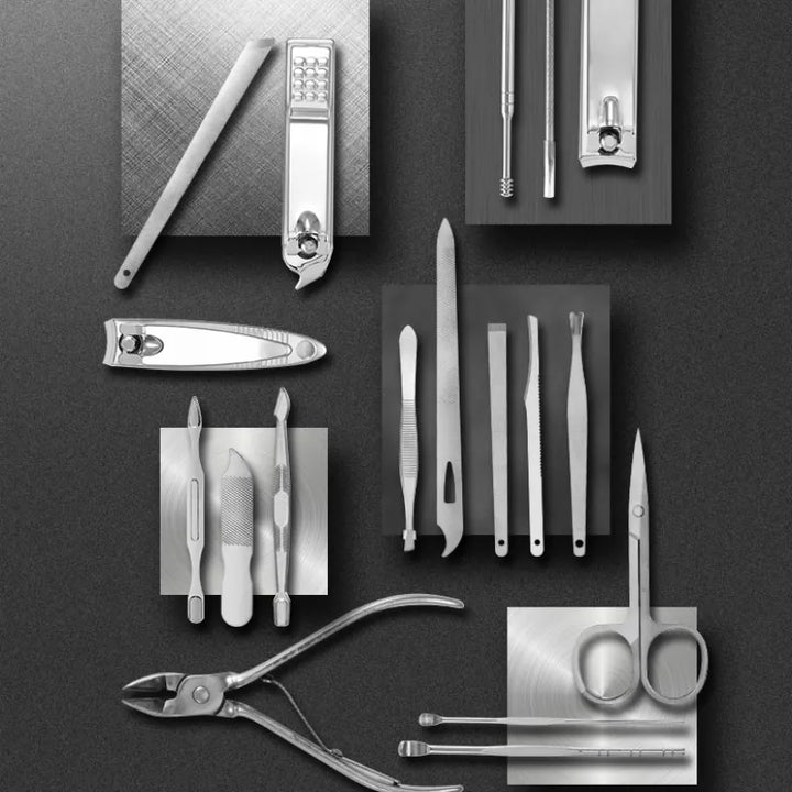 Kalsten | LuxeTools 19-Piece Professional Stainless Steel Manicure & Pedicure Set