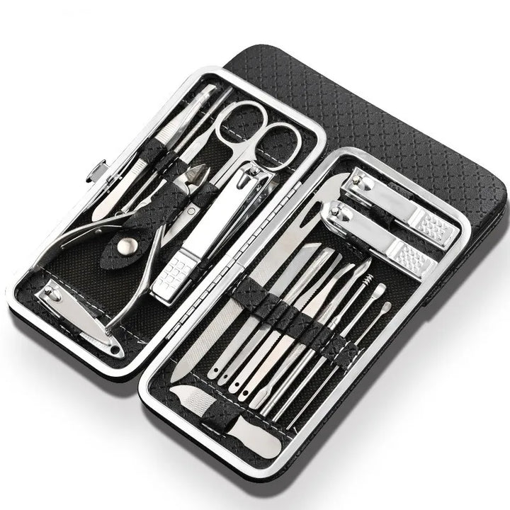 Kalsten | LuxeTools 19-Piece Professional Stainless Steel Manicure & Pedicure Set