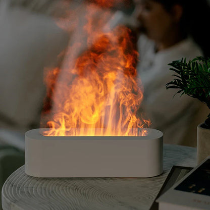 Flammen-Aroma-Diffuser mit 7 Farben | Luftbefeuchter
