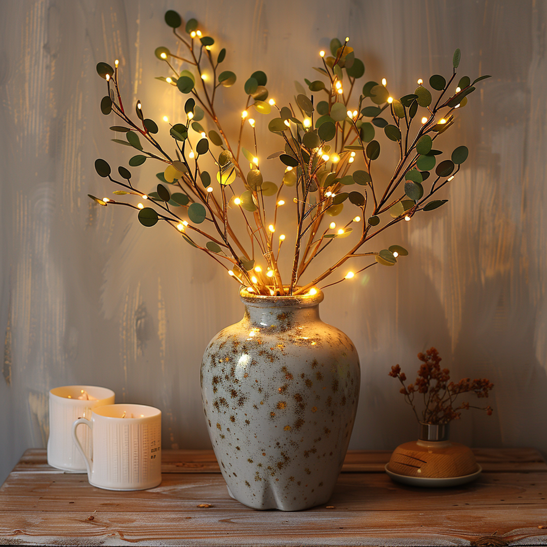 LumiVista Magical Olive Branch Light String - 70 cm Elegance Kalsten