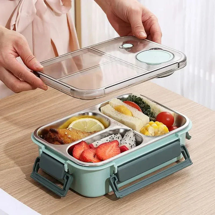 Kalsten | Leak-Proof Stainless Steel Lunchbox with Cutlery (850 ml) – For Work, School & On the Go