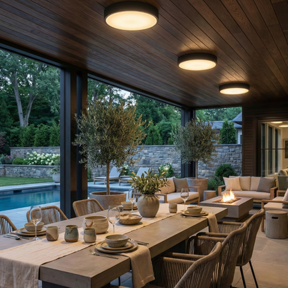 Waterproof IP65 Indoor/Outdoor Flush Mount