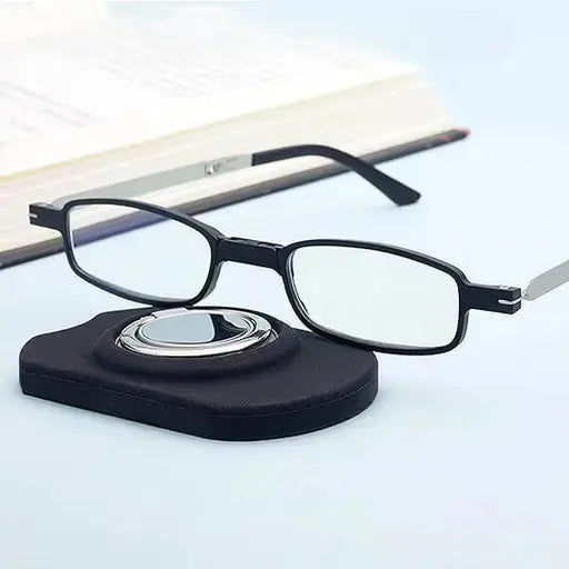 Kalsten | Rimless progressive reading glasses with blue light filter and titanium frame