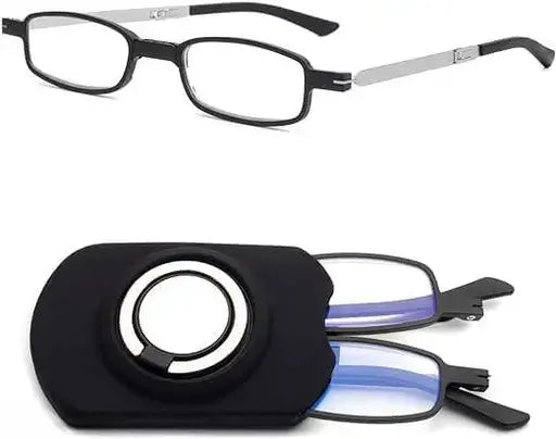 Kalsten | Rimless progressive reading glasses with blue light filter and titanium frame