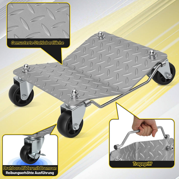 Maneuvering aid car maneuvering roller car 2/4 pieces | Kalsten