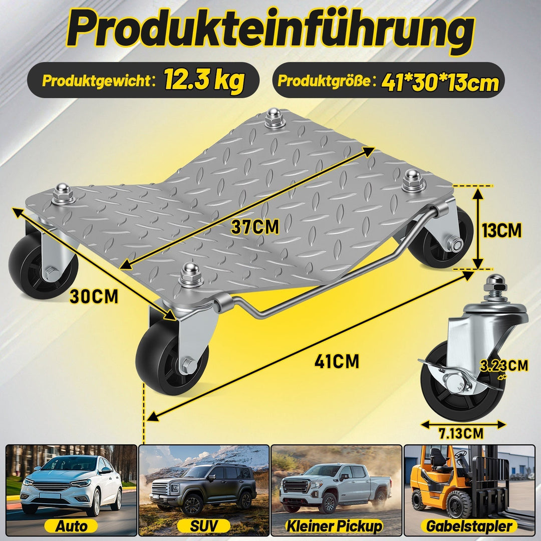 Maneuvering aid car maneuvering roller car 2/4 pieces | Kalsten