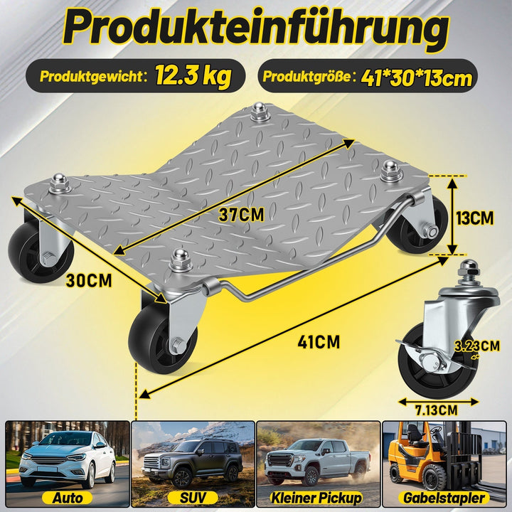 Maneuvering aid car maneuvering roller car 2/4 pieces | Kalsten