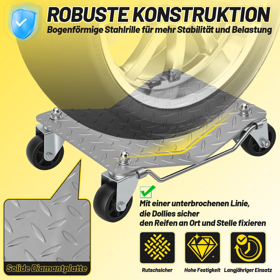 Maneuvering aid car maneuvering roller car 2/4 pieces | Kalsten
