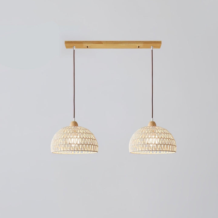 Rattan Arch Ceiling light fitting Pendant Lamp | Kalsten