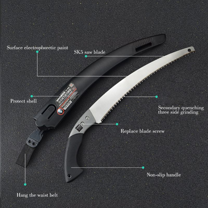 Razor Sharp Curved Garden Pruning Saw | Kalsten