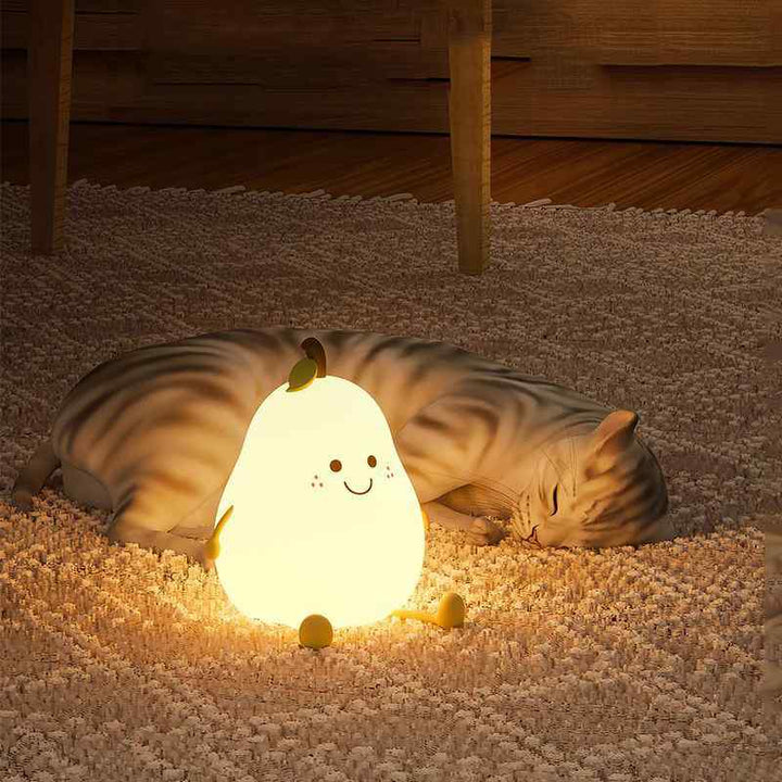 Cute peach-colored lamp with lighting | Kalsten