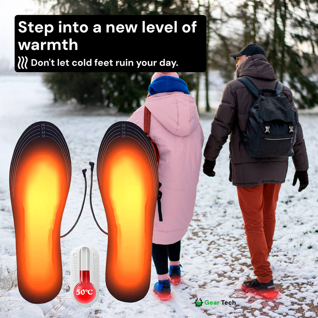 Rechargeable Heated Insoles (UK Winter Comfort)