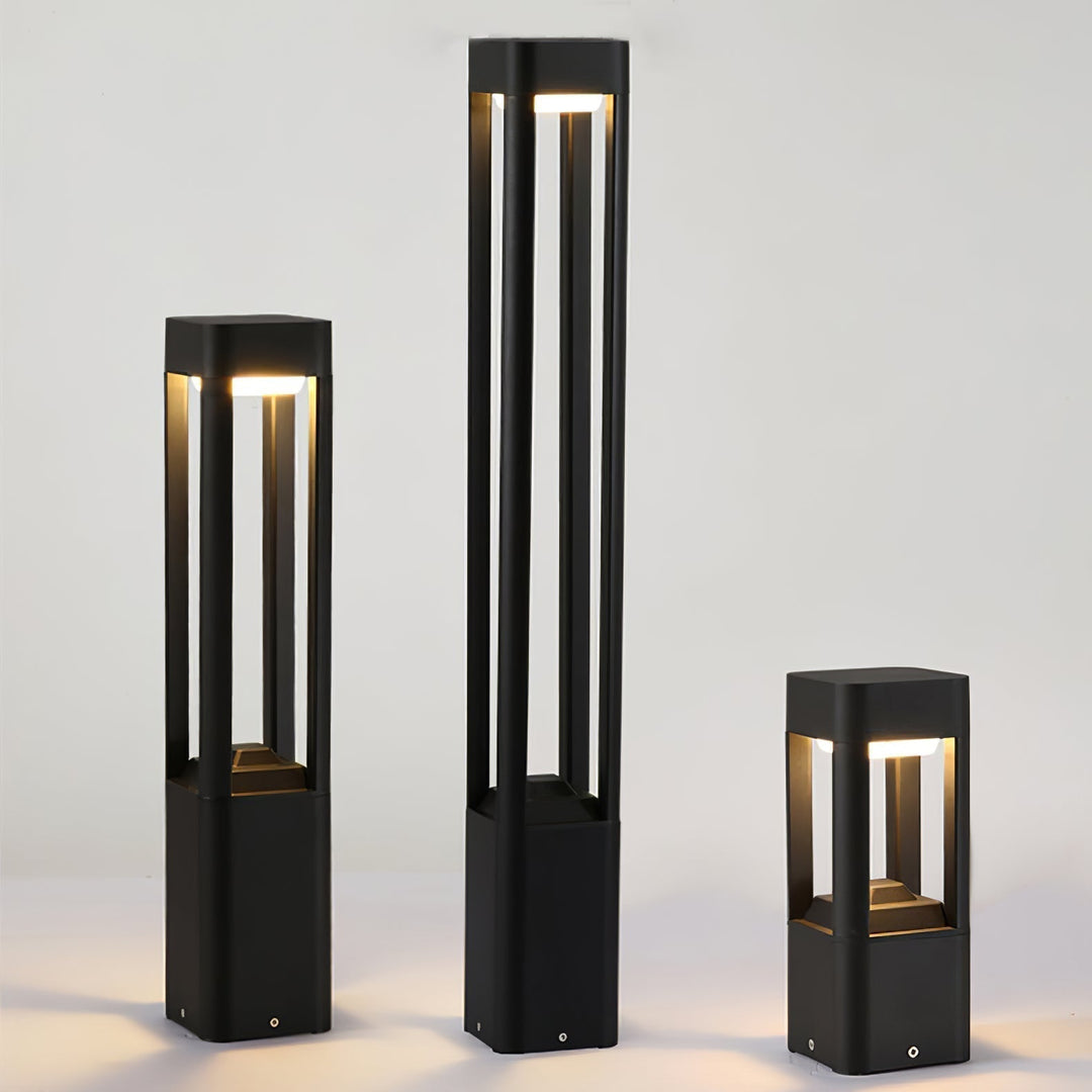Rectangular Column Garden Outdoor Light | Kalsten