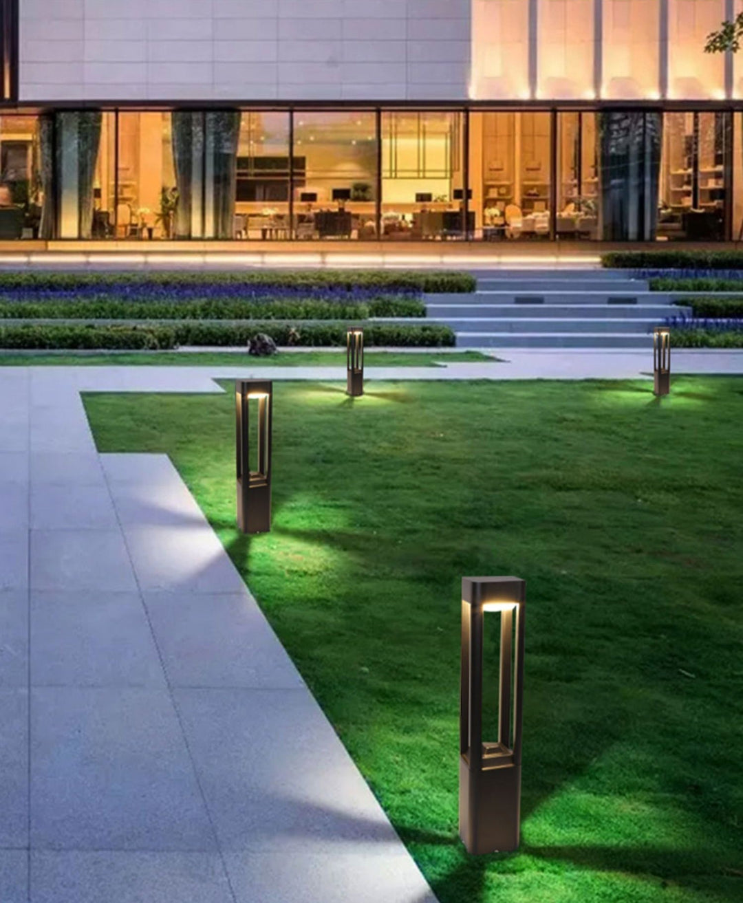Rectangular Column Garden Outdoor Light | Kalsten