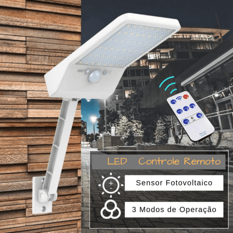 LED Outdoor Security Light with Motion Sensor & Remote