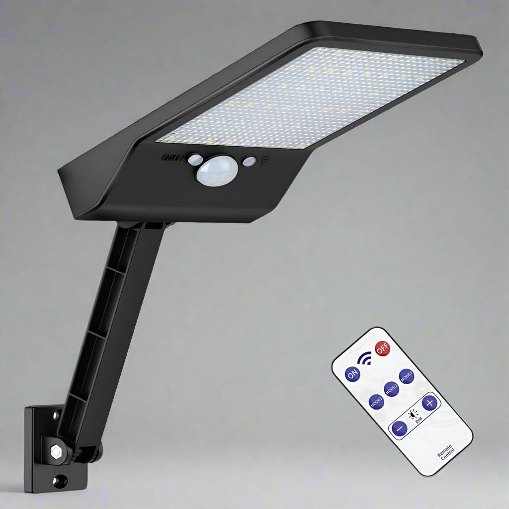 LED Outdoor Security Light with Motion Sensor & Remote