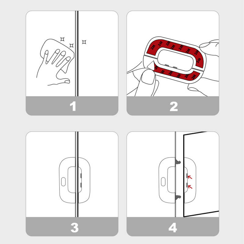 Refrigerator door safety lock | Brehn