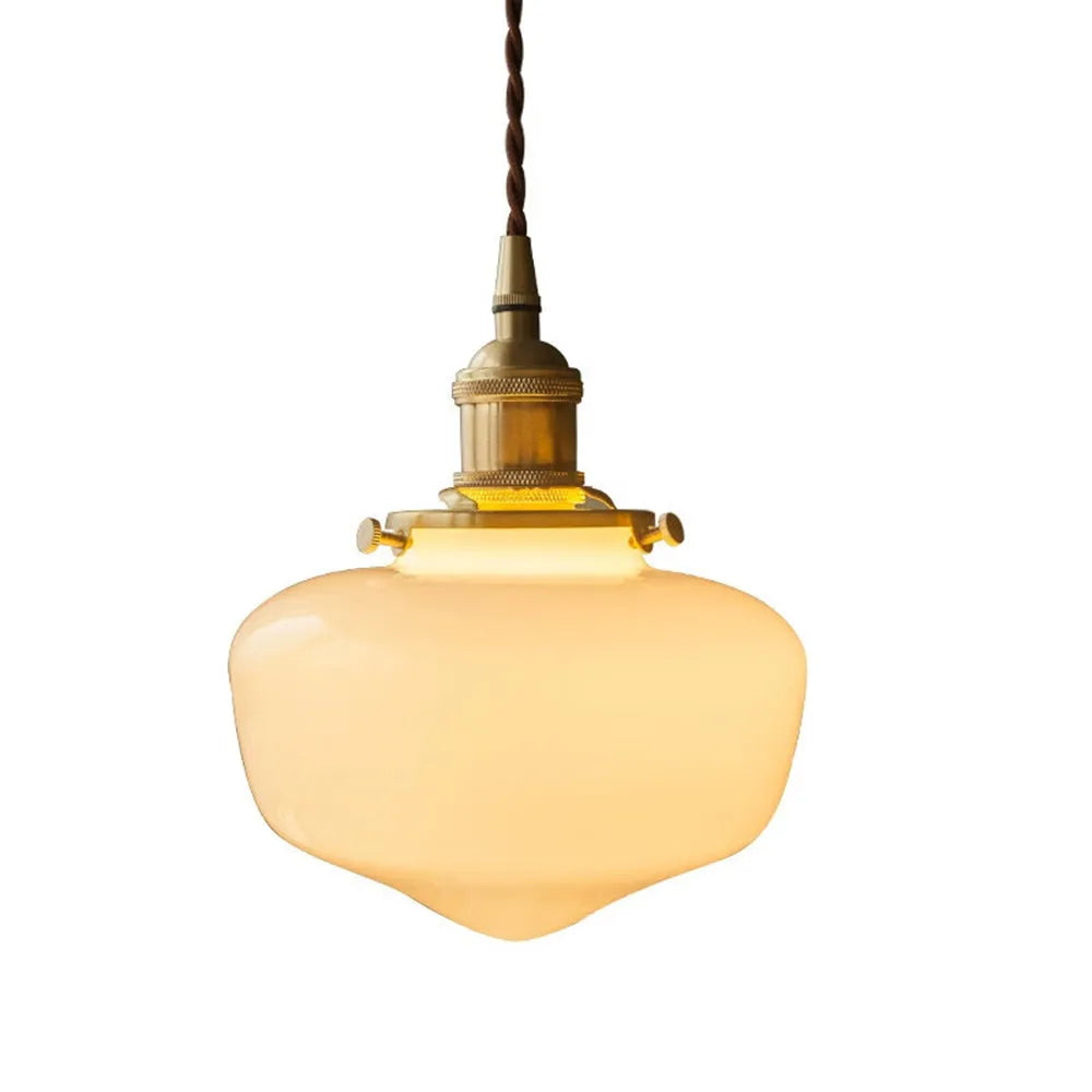 Pendant Light Glass 6.7 in Indoor Dining Room Living Room Hallway Lantern Style Adjustable Hanging | Kalsten