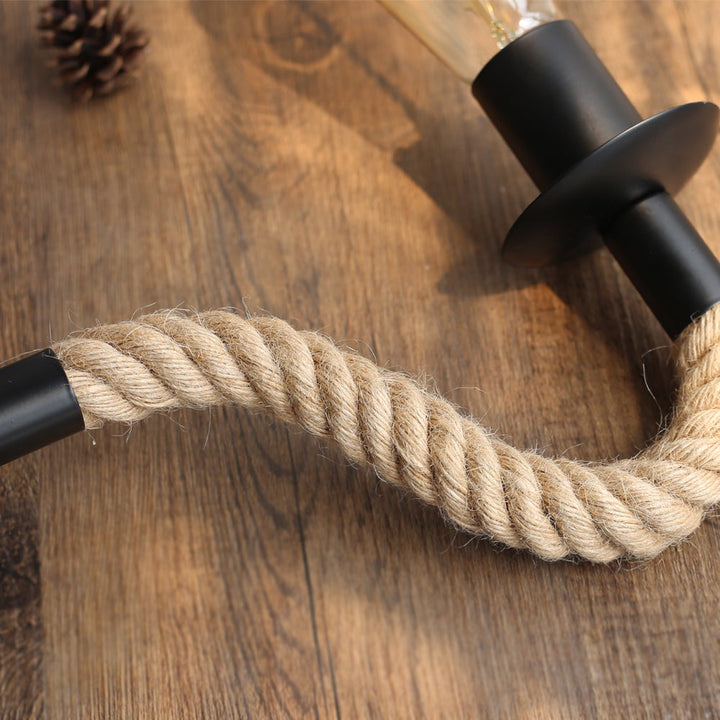 Retro Hemp Rope Industrial Loft Wall Lamp | Kalsten