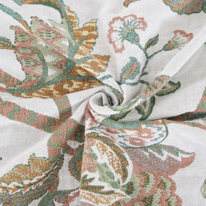 Kalsten | Reverie Floral Tassel Cotton Blanket