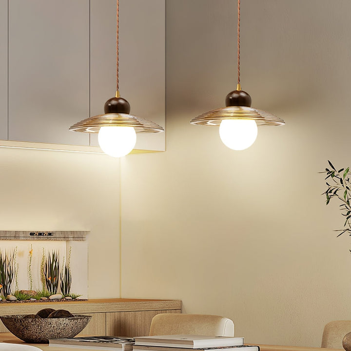 Ribbed Floral Pendant Light | Kalsten
