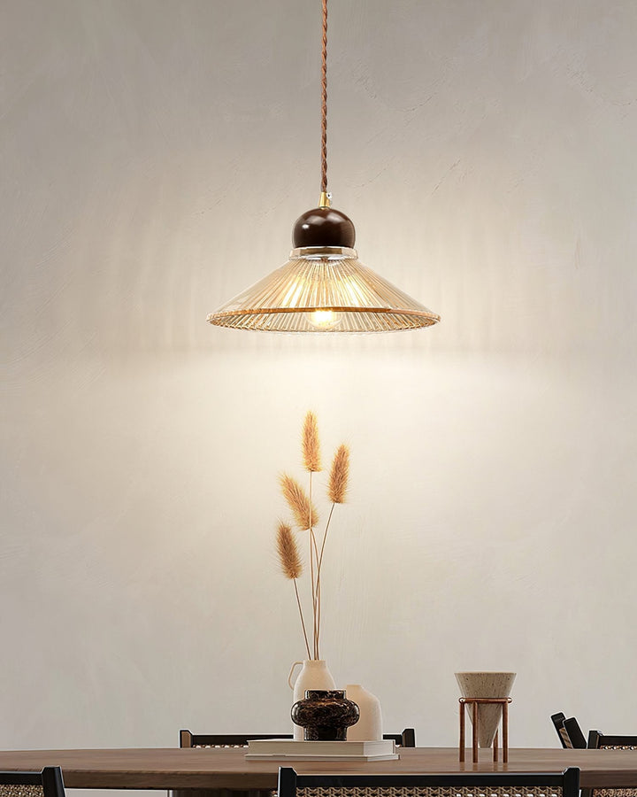 Ribbed Floral Pendant Light | Kalsten