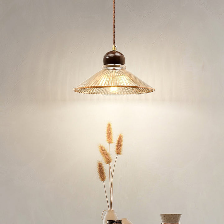 Ribbed Floral Pendant Light | Kalsten