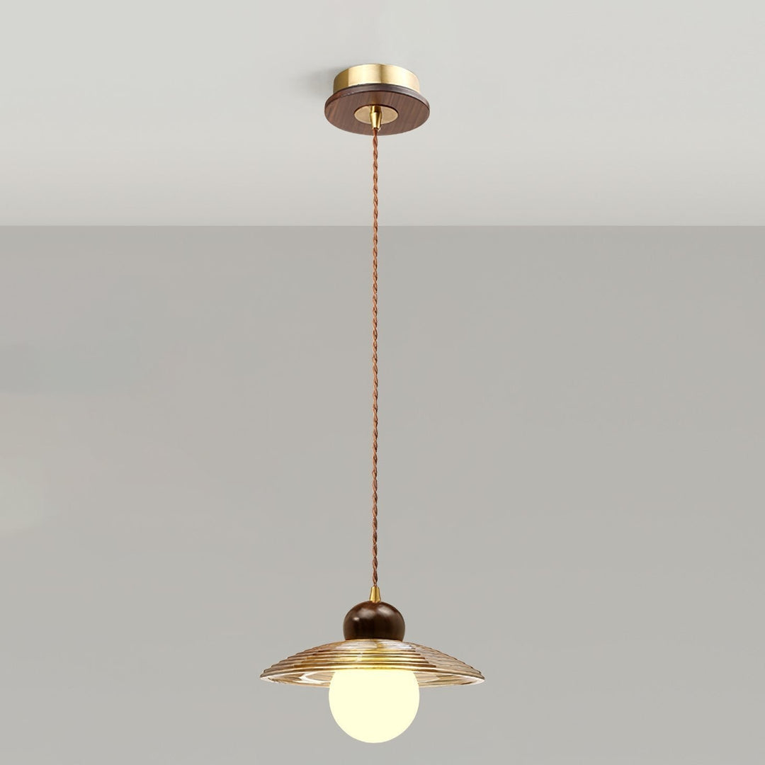 Ribbed Floral Pendant Light | Kalsten